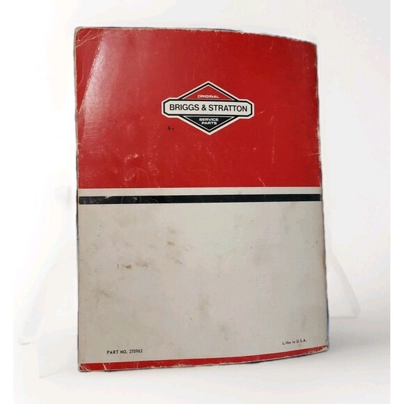 Original Briggs & Stratton Service Part No. 270962 Service & Repair Instructions - Picture 2 of 2